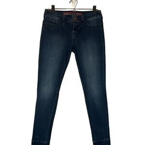 Standards & Practices Dark Blue Cotton Blend Skinny Denim Jeans Women Sz 27